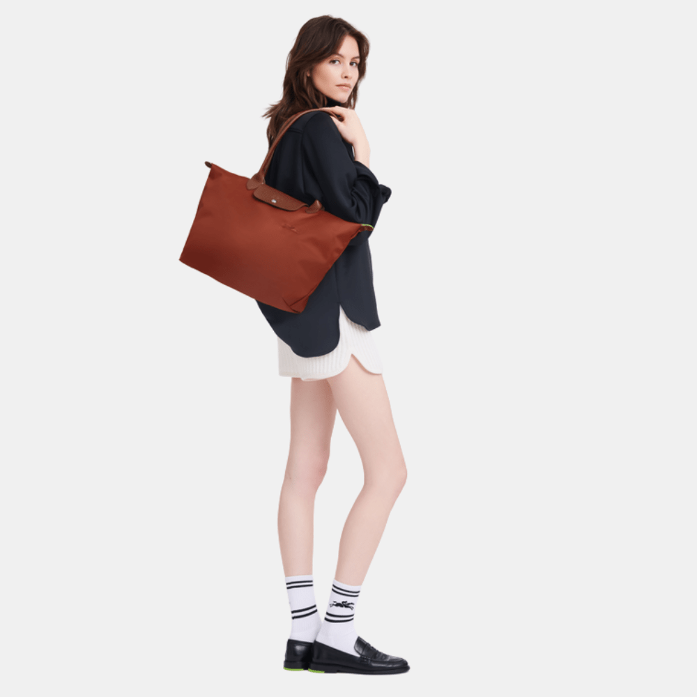Longchamp Le Pliage Green Tote Bag (Chestnut) - DIVA ONLINE STORE
