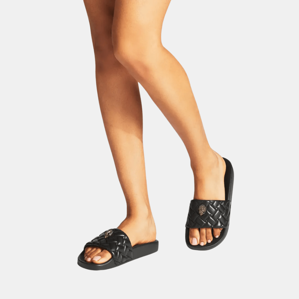 Kurt Geiger Meena Eagle Slide (Black) - DIVA ONLINE STORE
