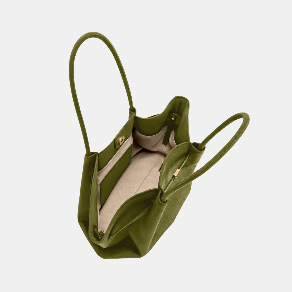 JW Pei Hana Wide Faux Suede Tote Bag - DIVA ONLINE STORE