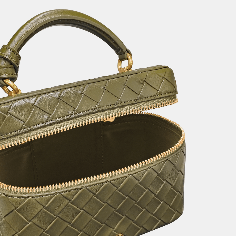 JW Pei Cleo Woven Texture Box Shape Top Handle Bag - DIVA ONLINE STORE