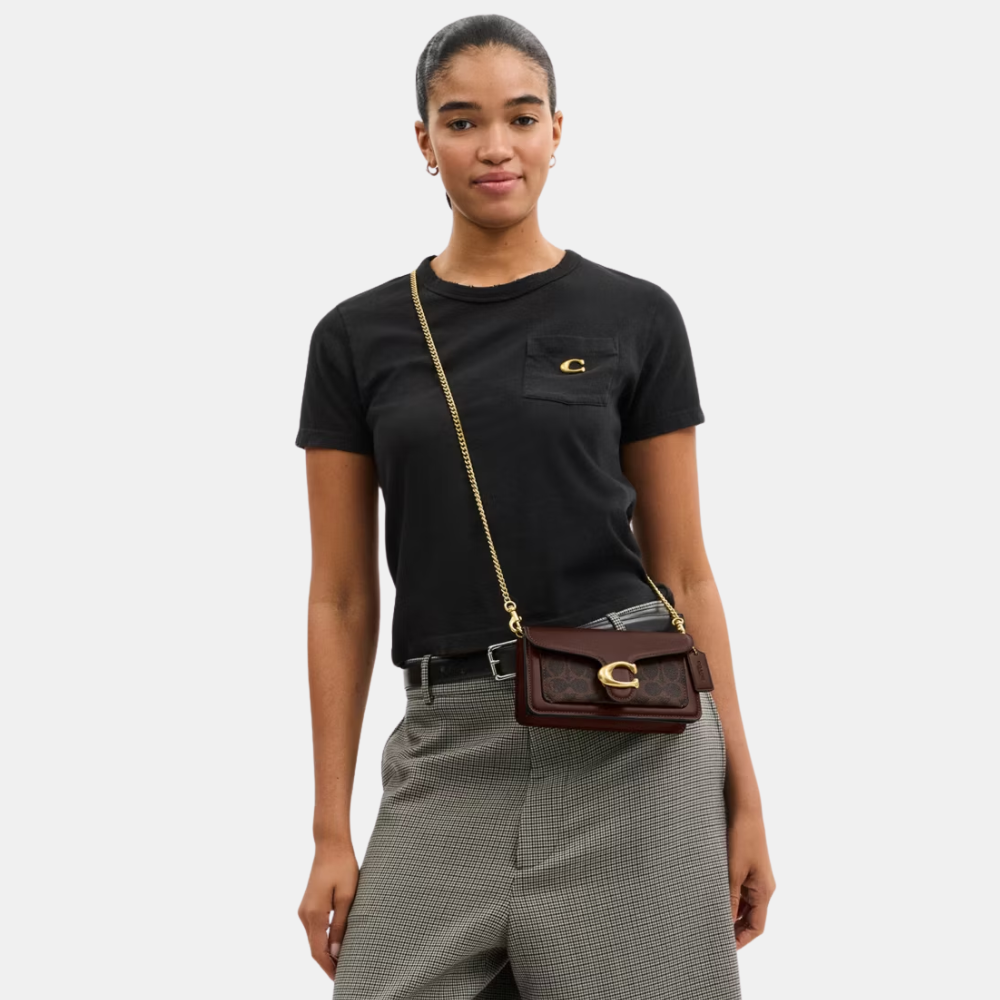 Coach Tabby 19 Chain Crossbody Bag In Signature Canvas