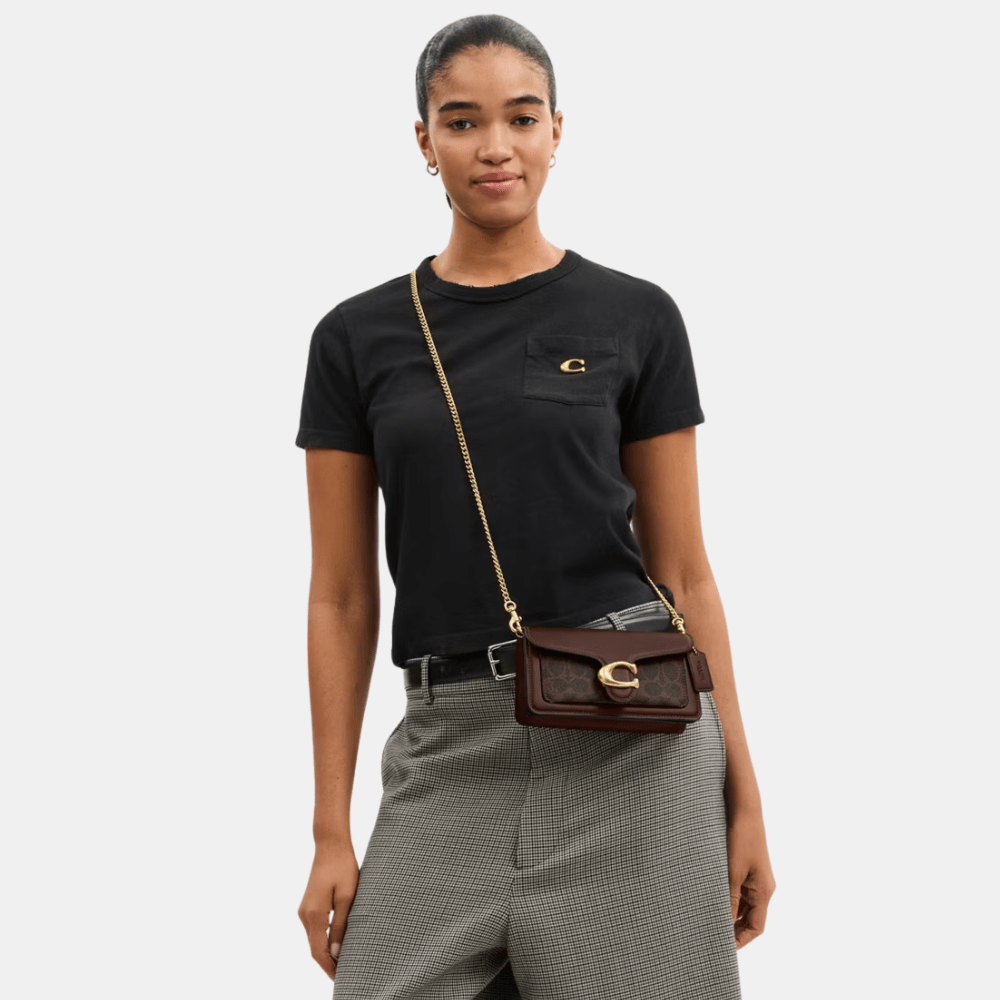 Coach Tabby 19 Chain Crossbody Bag In Signature Canvas - DIVA ONLINE STORE