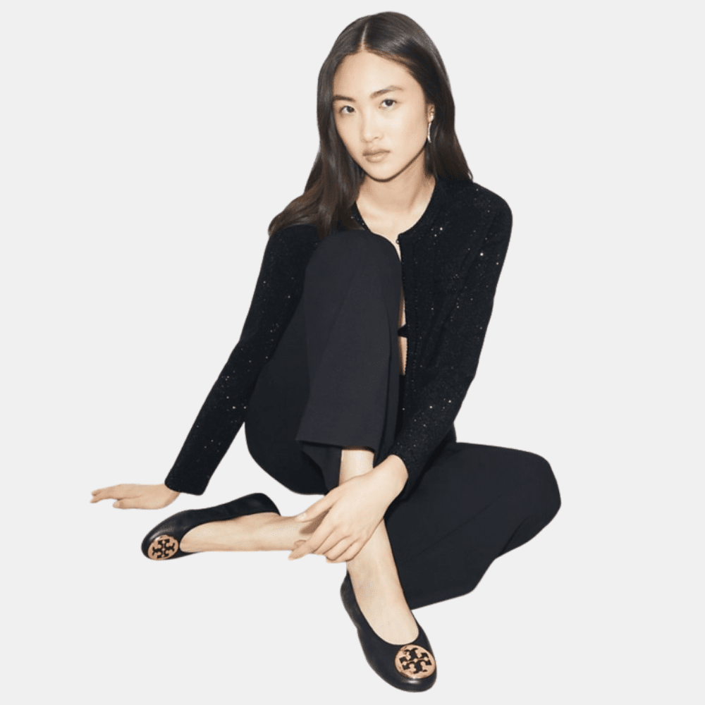 Tory Burch Reva Travel Ballet (Perfect Black) - DIVA ONLINE STORE