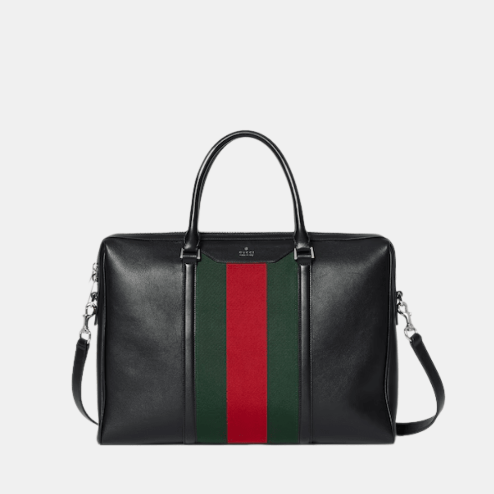 Gucci Mega Web Trademark Medium Briefcase - DIVA ONLINE STORE