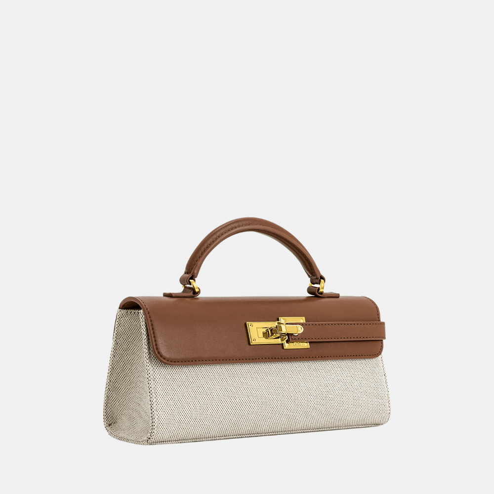 JW Pei Keyla Top Handbag (Brown Canvas) - DIVA ONLINE STORE