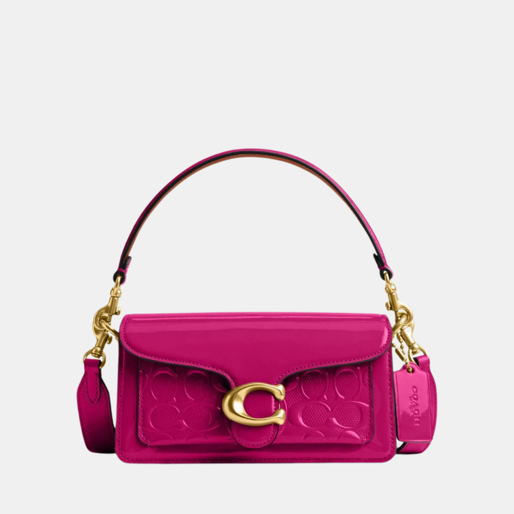 Coach Tabby 20 Shoulder Bag In Signature Patent Leather