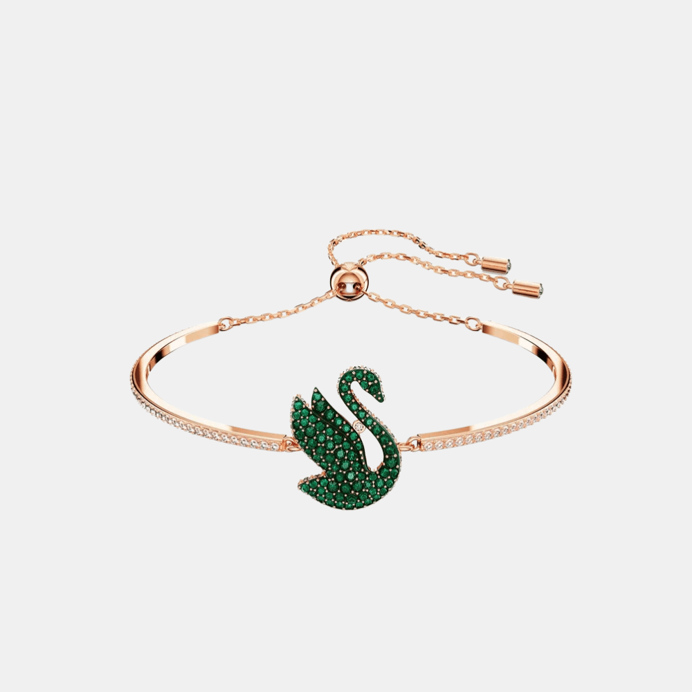 Swarovski Green Iconic Swan Bracelet - DIVA ONLINE STORE