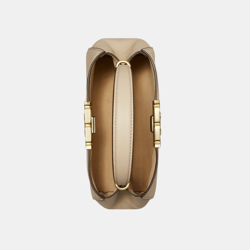 Tory Burch Mini Eleanor Satchel (Light Stone)