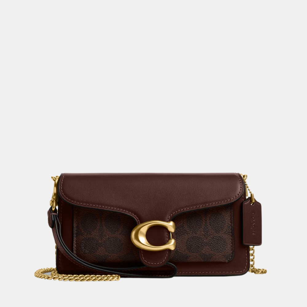 Coach Tabby 19 Chain Crossbody Bag In Signature Canvas