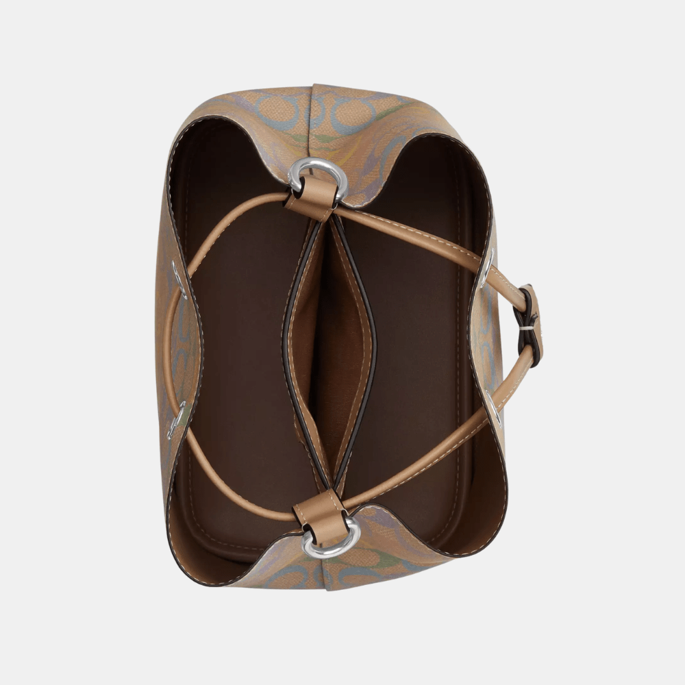 Coach Rowan Bucket Bag In Rainbow Signature Canvas - DIVA ONLINE STORE