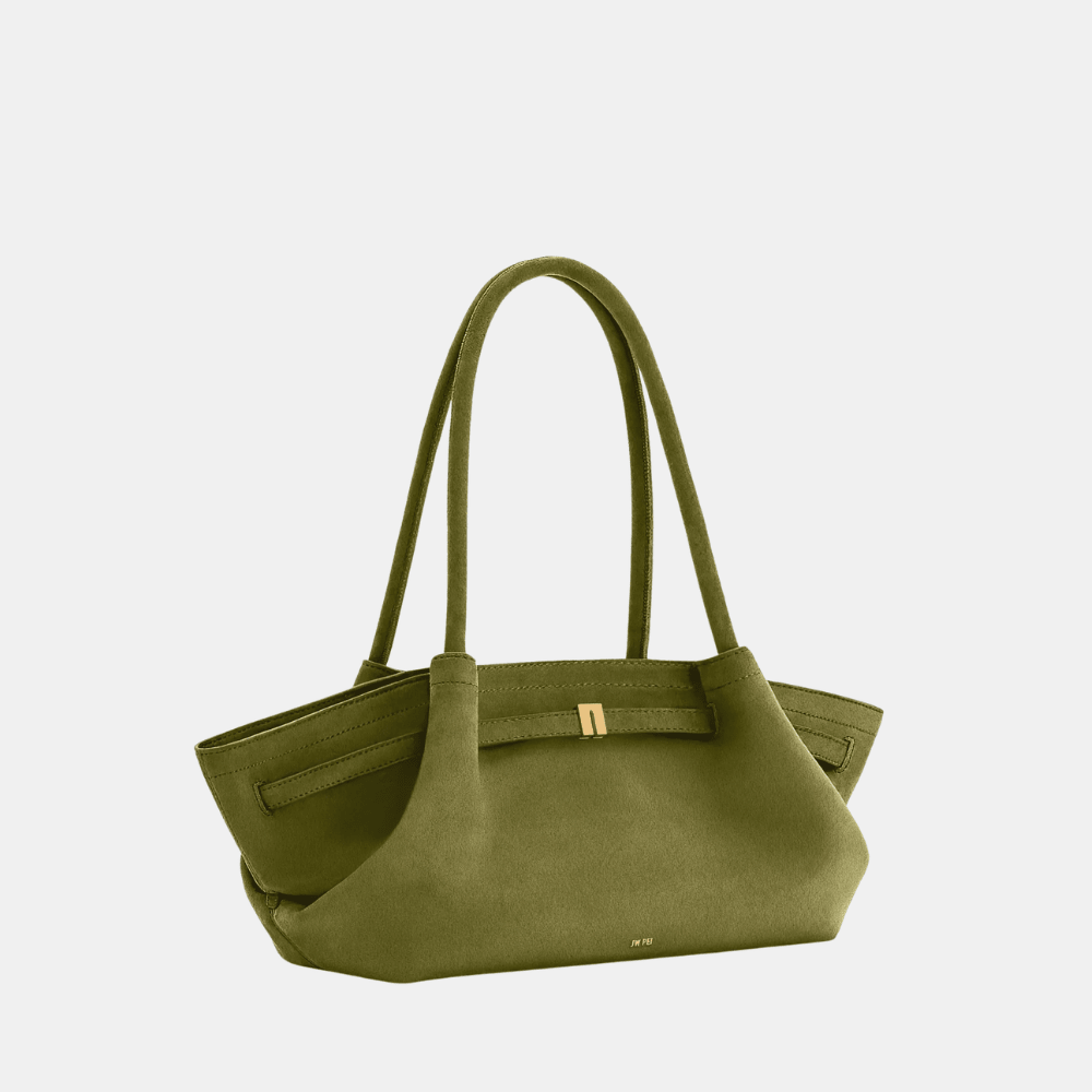 JW Pei Hana Wide Faux Suede Tote Bag - DIVA ONLINE STORE