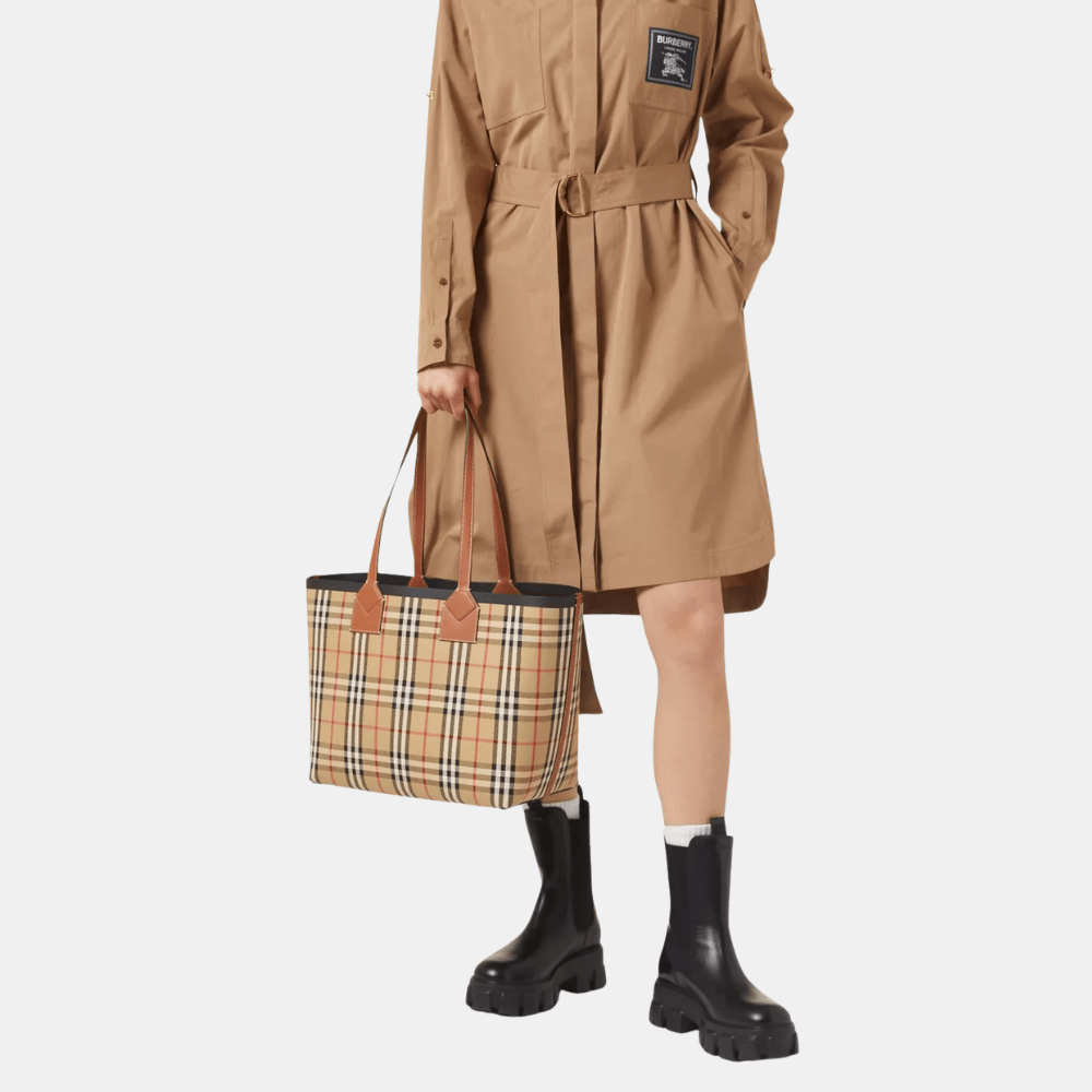 Burberry Medium Check Tote Bag - DIVA ONLINE STORE
