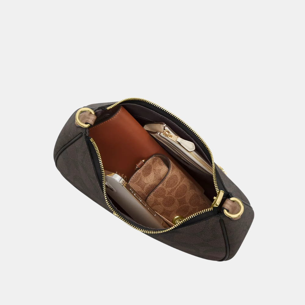 Coach Teri Hobo Bag In Blocked Signature Canvas