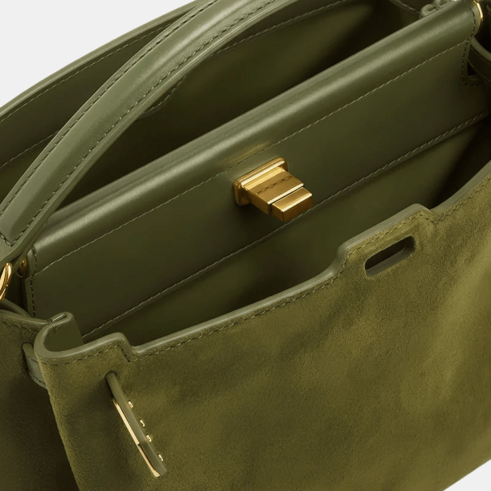 JW Pei Carmen Faux Suede Top Handle Bag - DIVA ONLINE STORE