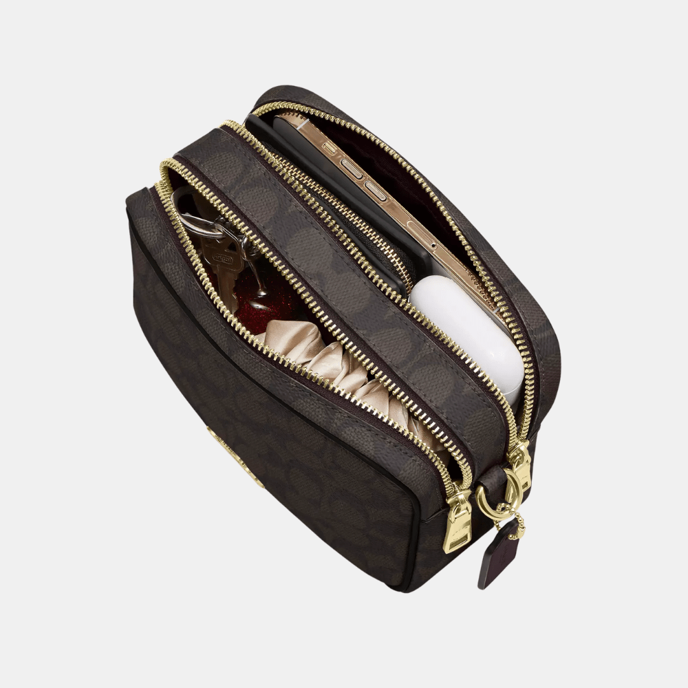Coach Mini Carey Crossbody Bag In Signature Canvas - DIVA ONLINE STORE