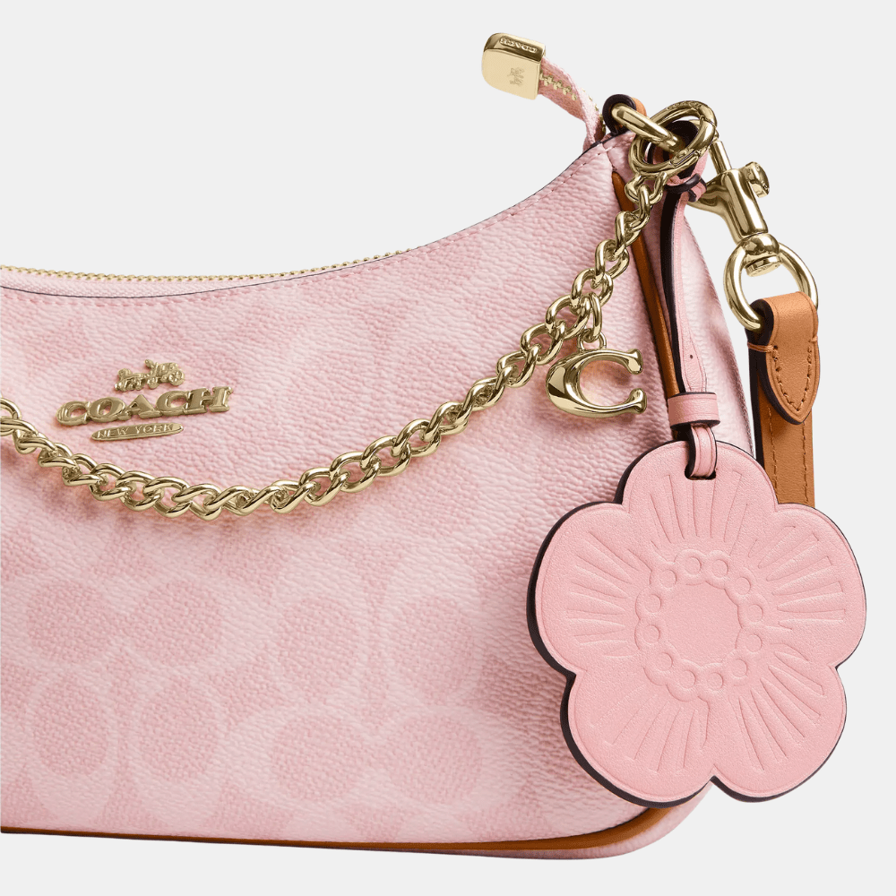 Coach Teri Shoulder Bag In Signature Canvas With Charms - DIVA ONLINE STORE