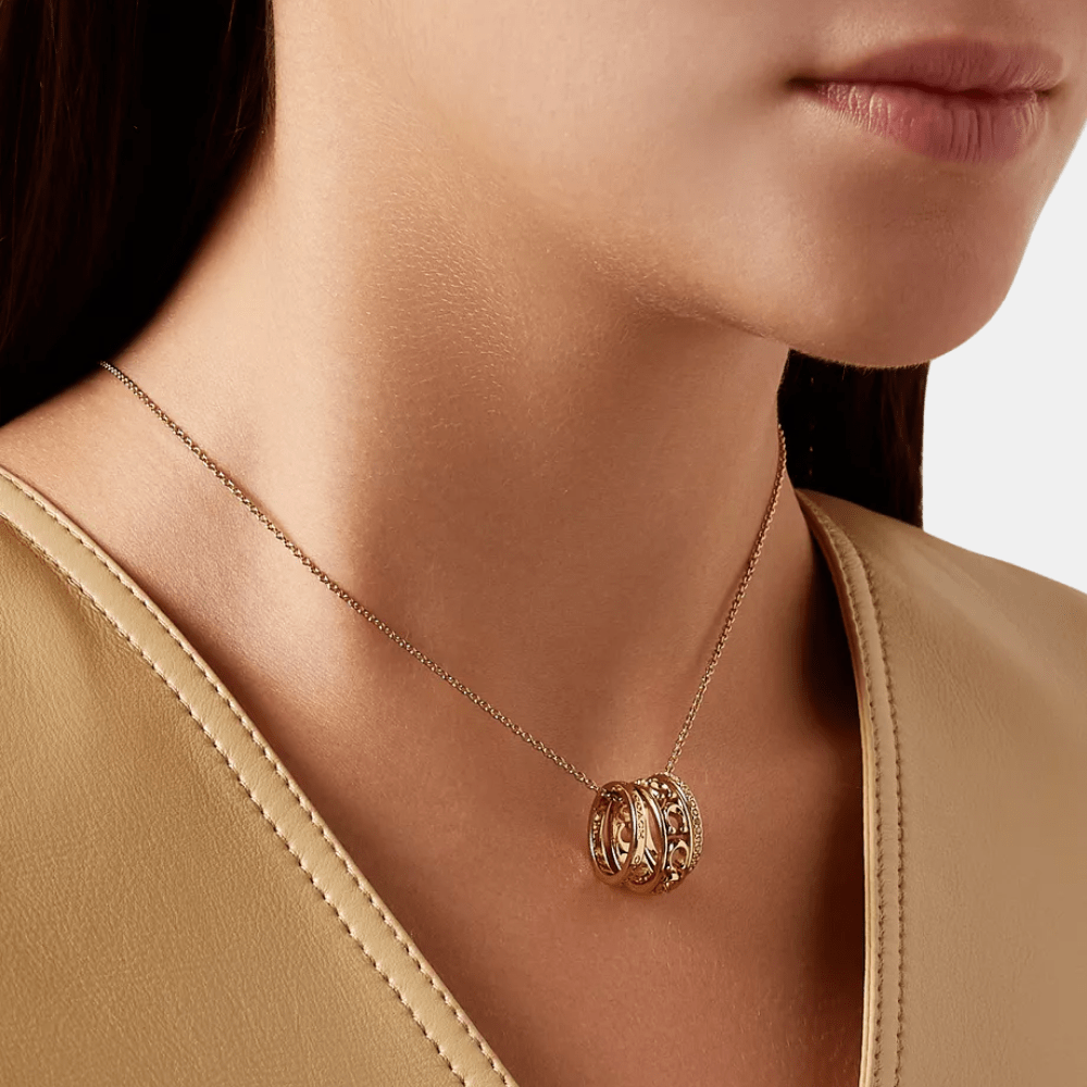Coach Signature Open Work Pendant Necklace - DIVA ONLINE STORE