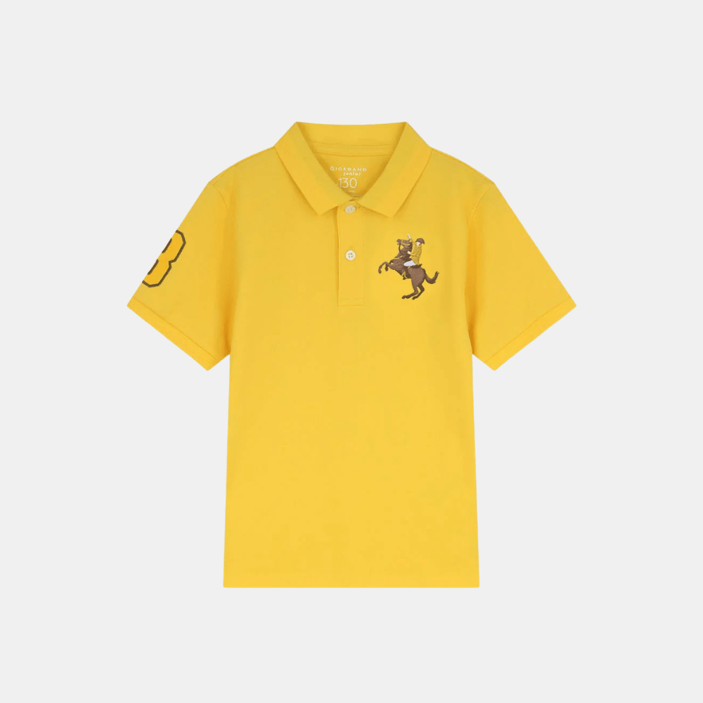 Giordano 3D Napoleon Polo Shirt (Yellow) - DIVA ONLINE STORE