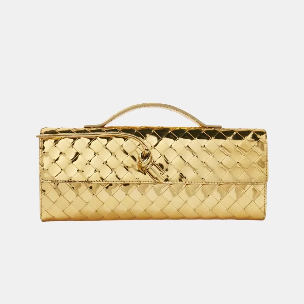 Bottega Veneta Long Clutch Andiamo in Gold - DIVA ONLINE STORE
