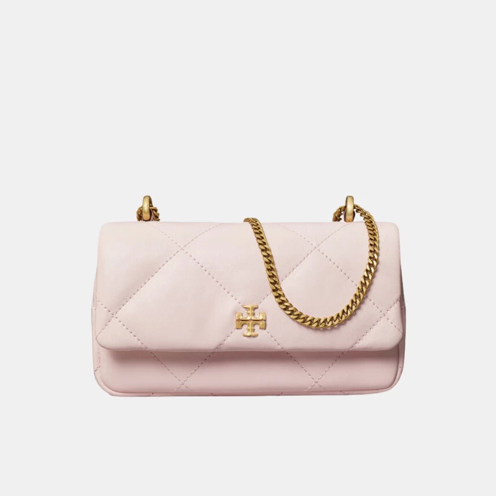 Tory Burch Mini Kira Diamond Quilt Flap Bag (Rose Salt) - DIVA ONLINE STORE