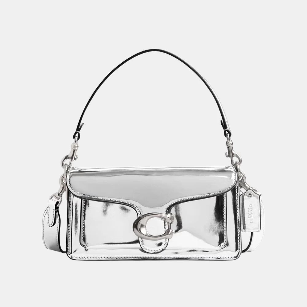 Coach Tabby 20 Signature Metallic Leather Shoulder Bag - DIVA ONLINE STORE