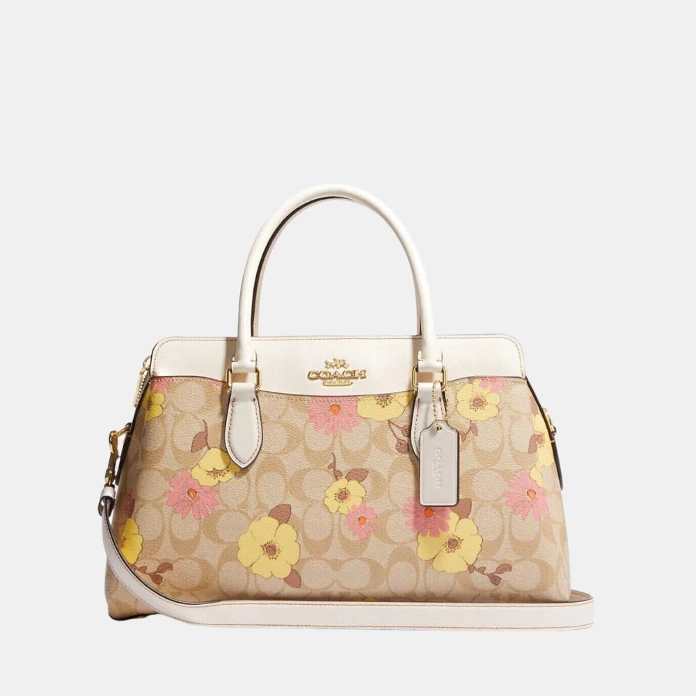 Coach Darcie Carryall In Signature Canvas With Floral Cluster Print - DIVA ONLINE STORE