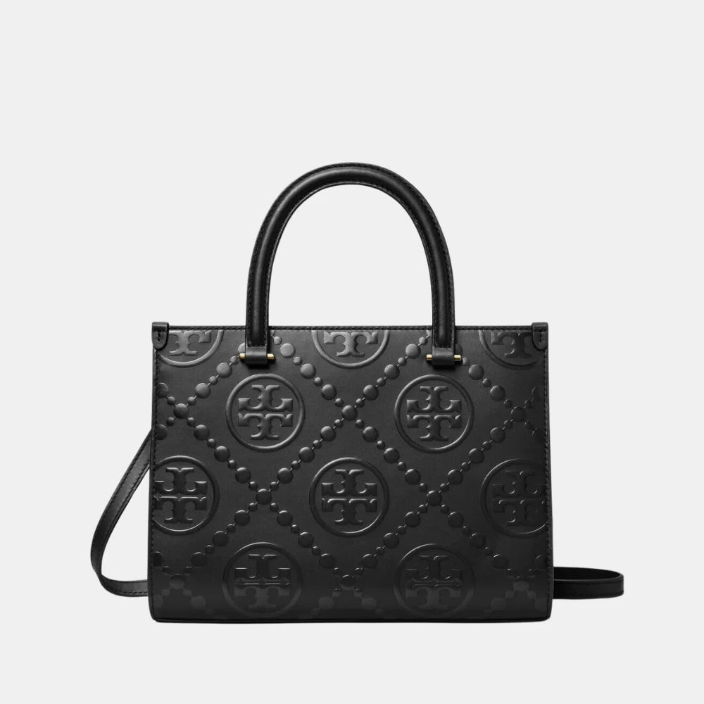 Tory Burch T Monogram Top - Handle Embossed Tote Bag - DIVA ONLINE STORE