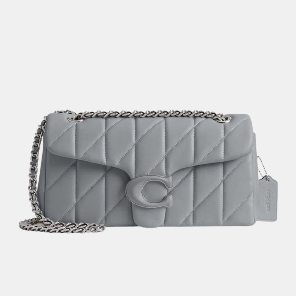 Coach Quilted Tabby Shoulder Bag (Grey Blue) - DIVA ONLINE STORE