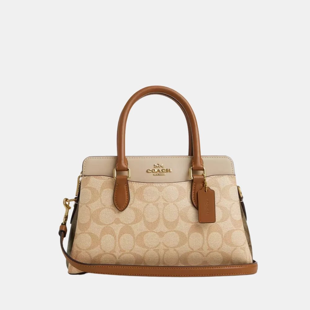 Coach Mini Darcie Carryall in Colorblock Signature Canvas - DIVA ONLINE STORE