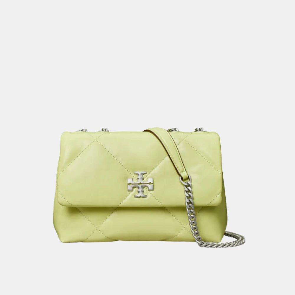 Tory Burch Kira Small Diamond Quilt Convertible Shoulder Bag (Pear) - DIVA ONLINE STORE