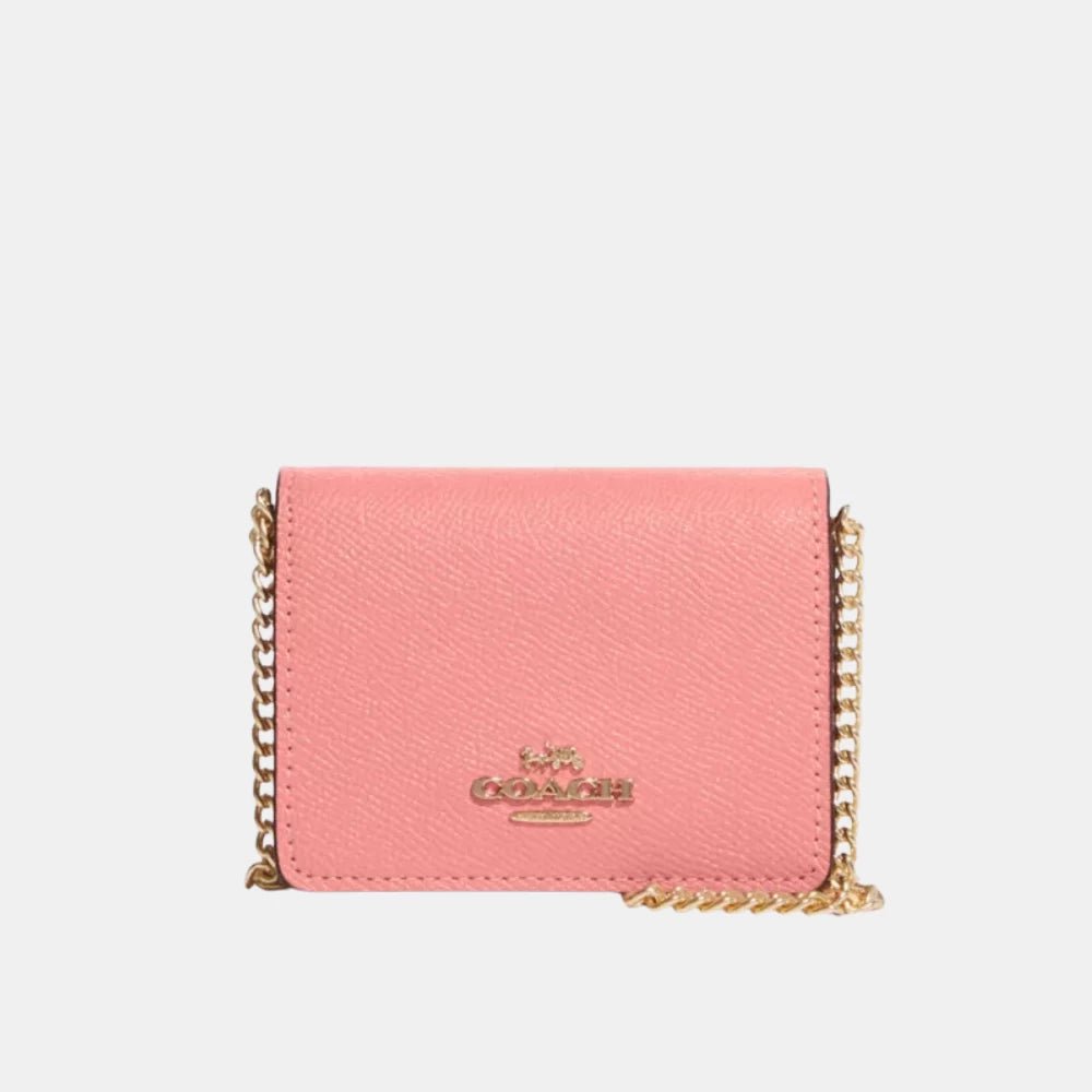 Coach Mini Wallet On A Chain (Candy Pink) - DIVA ONLINE STORE