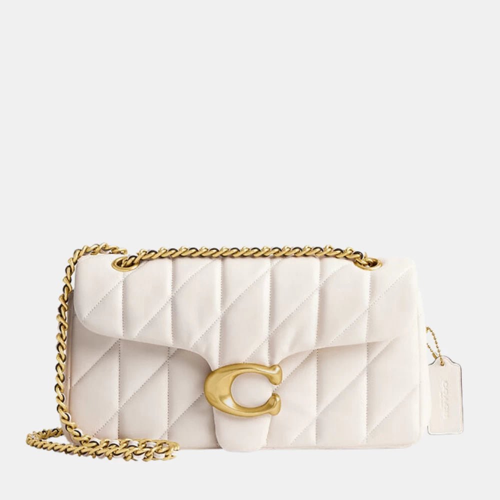 Coach Quilted Tabby Shoulder Bag (Chalk) - DIVA ONLINE STORE