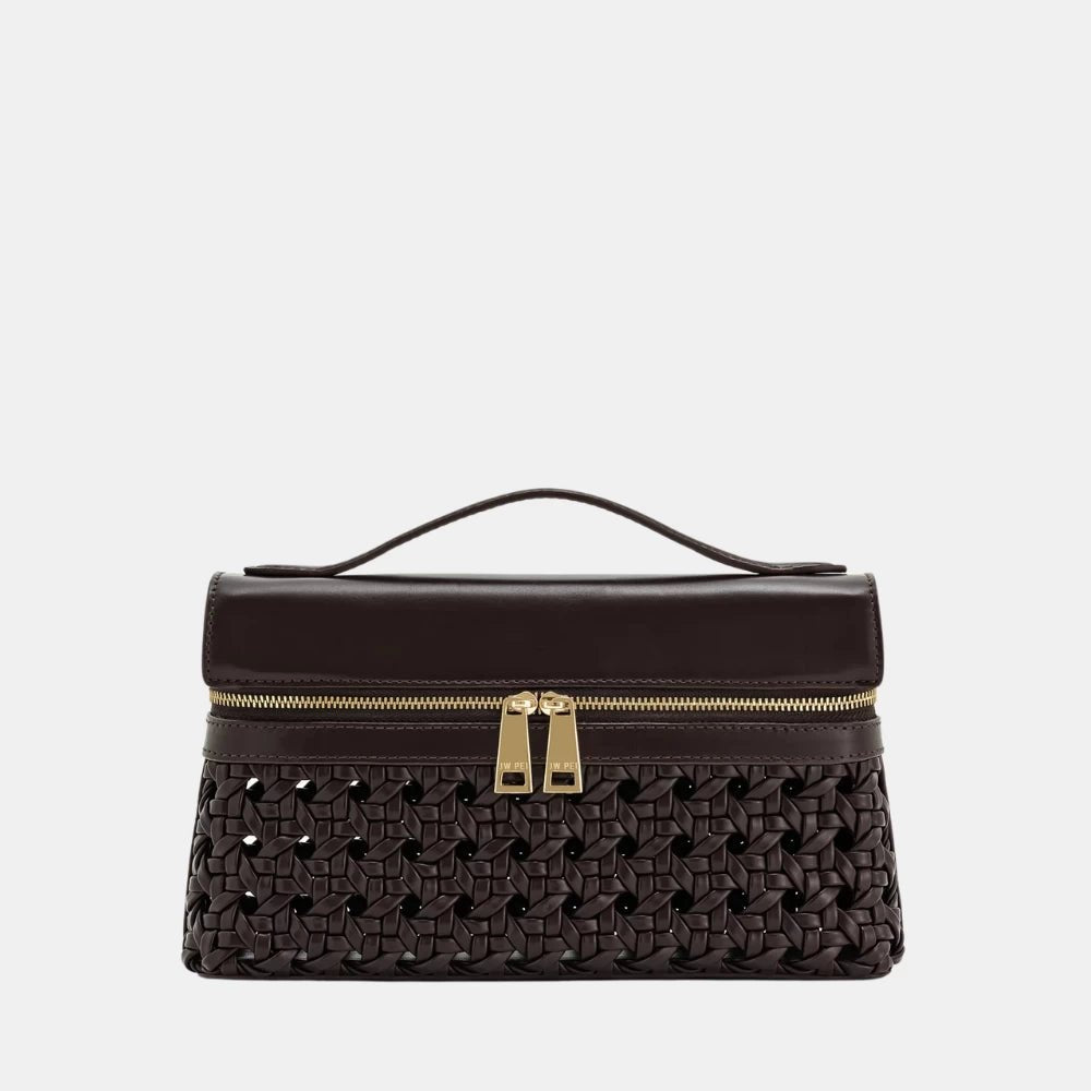 JW Pei Thea Top Handle Bag (Deep Claret) - DIVA ONLINE STORE