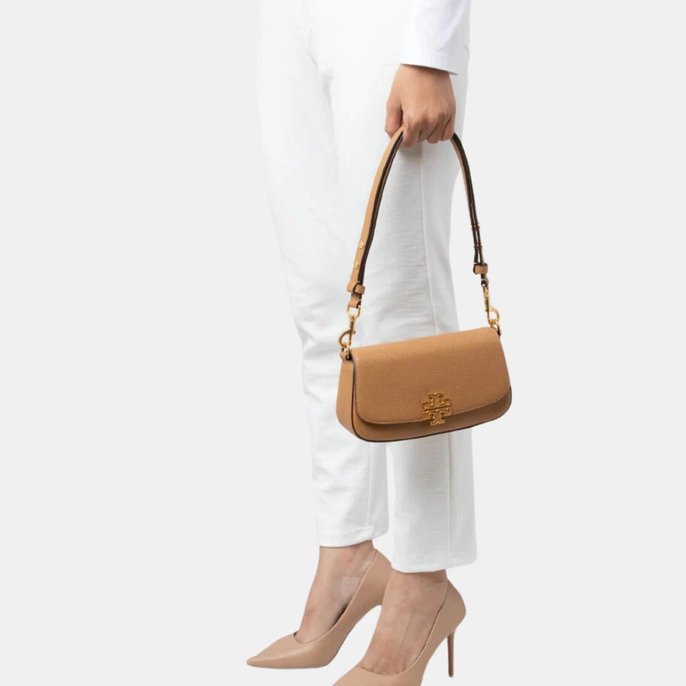 Tory Burch Britten Convertible Crossbody (Tiramisu) - DIVA ONLINE STORE