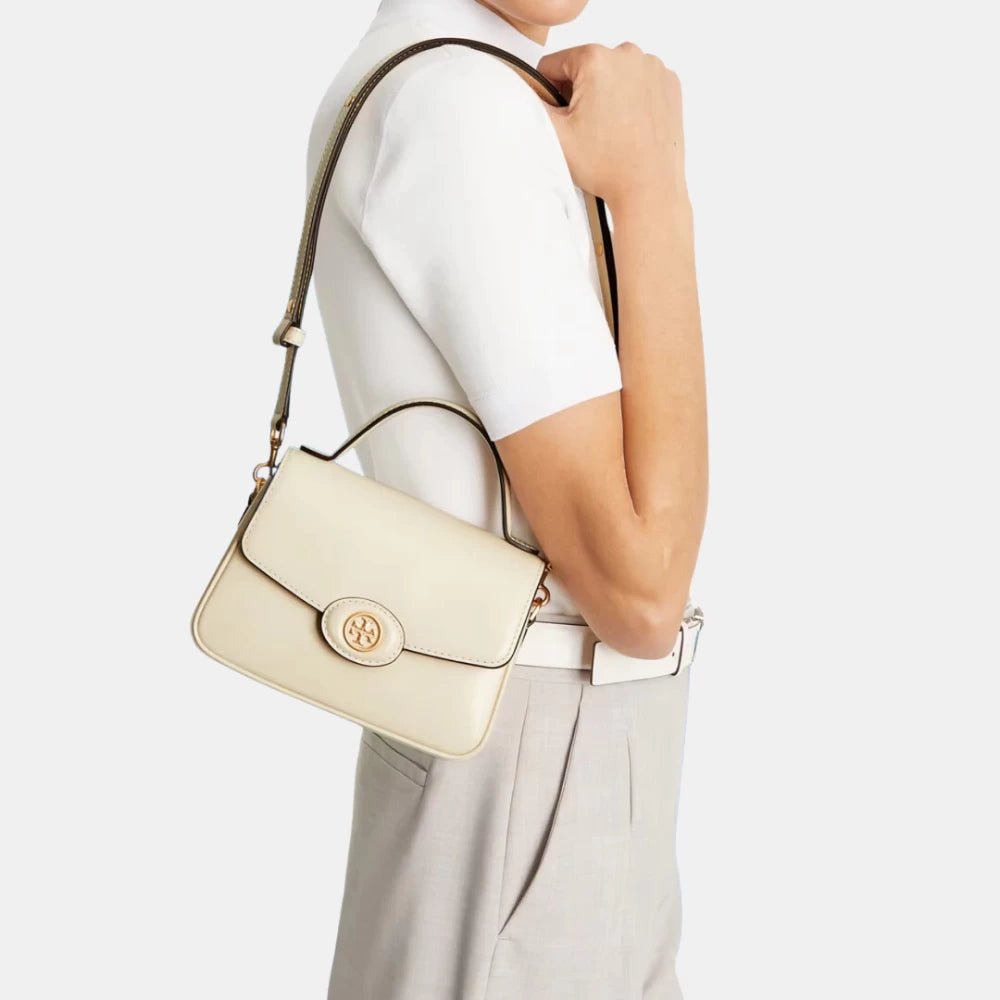 Tory Burch Small Robinson Spazzolato Top - Handle Bag - DIVA ONLINE STORE