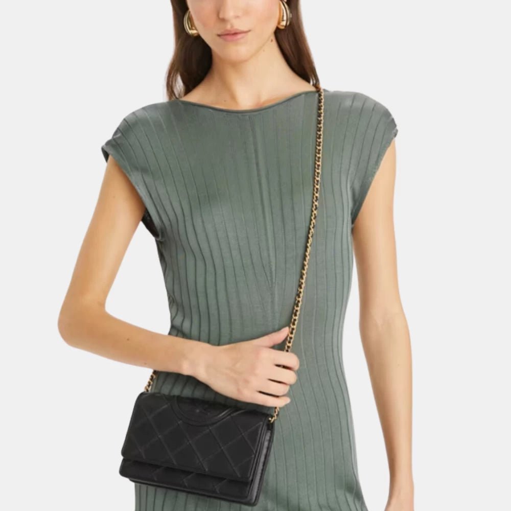Tory Burch Fleming Soft Wallet On Chain - DIVA ONLINE STORE