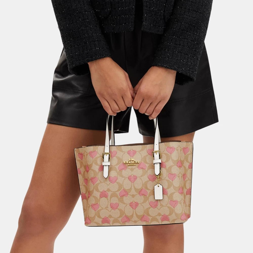 Coach Mollie Tote 25 in Signature Canvas with Heart Print - DIVA ONLINE STORE