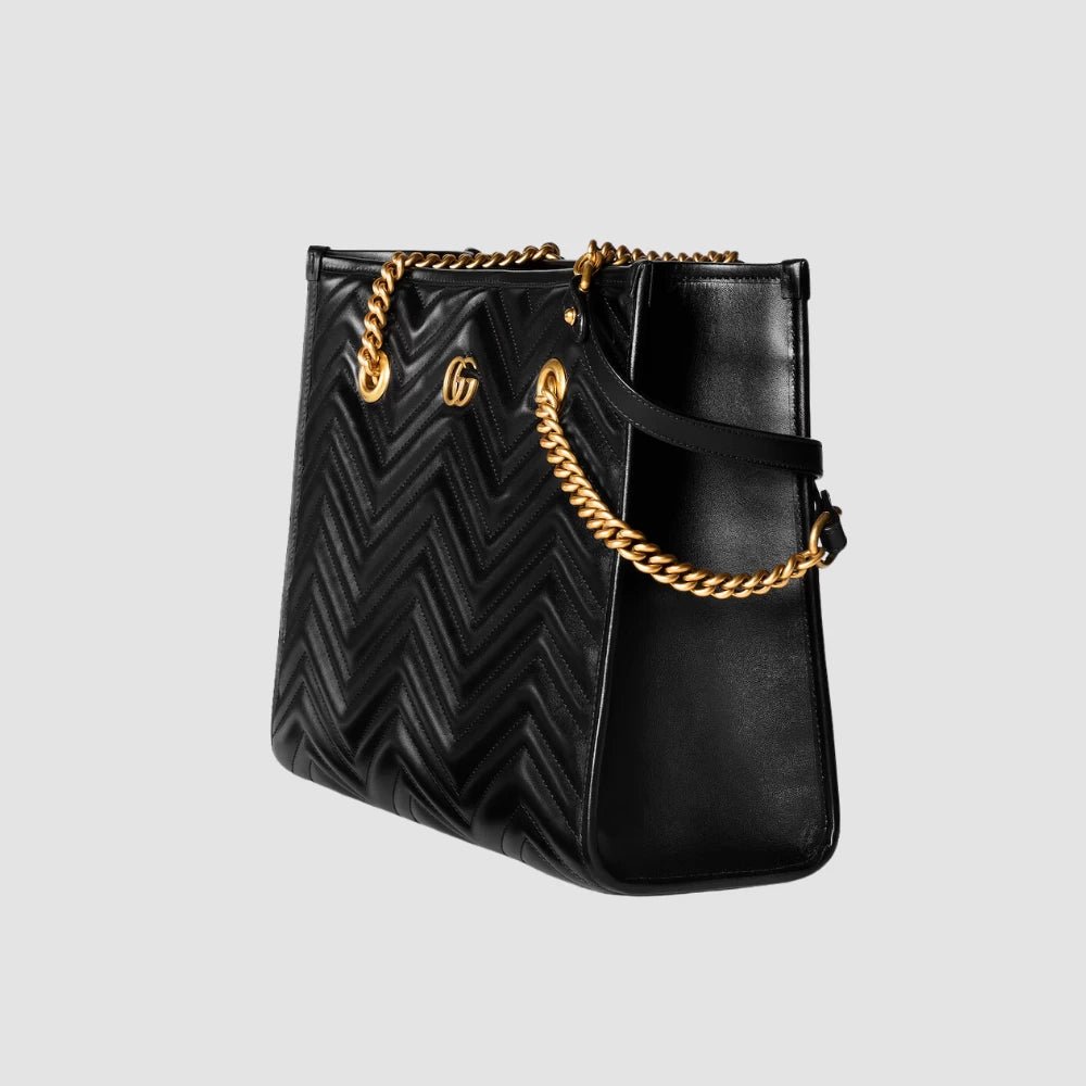 Gucci GG Marmont Medium Tote Bag (Black) - DIVA ONLINE STORE