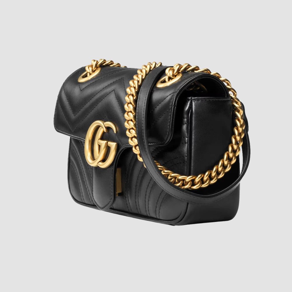 Gucci GG Marmont Mini Shoulder Bag (Black) - DIVA ONLINE STORE