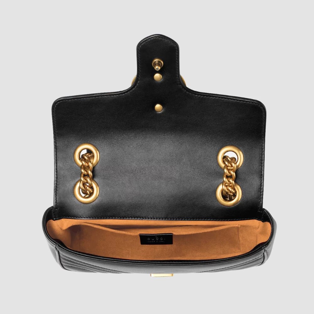 Gucci GG Marmont Mini Shoulder Bag (Black) - DIVA ONLINE STORE