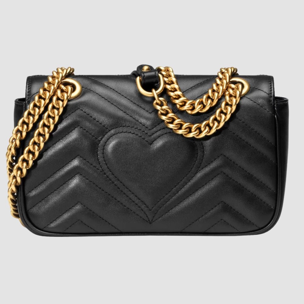 Gucci GG Marmont Mini Shoulder Bag (Black) - DIVA ONLINE STORE