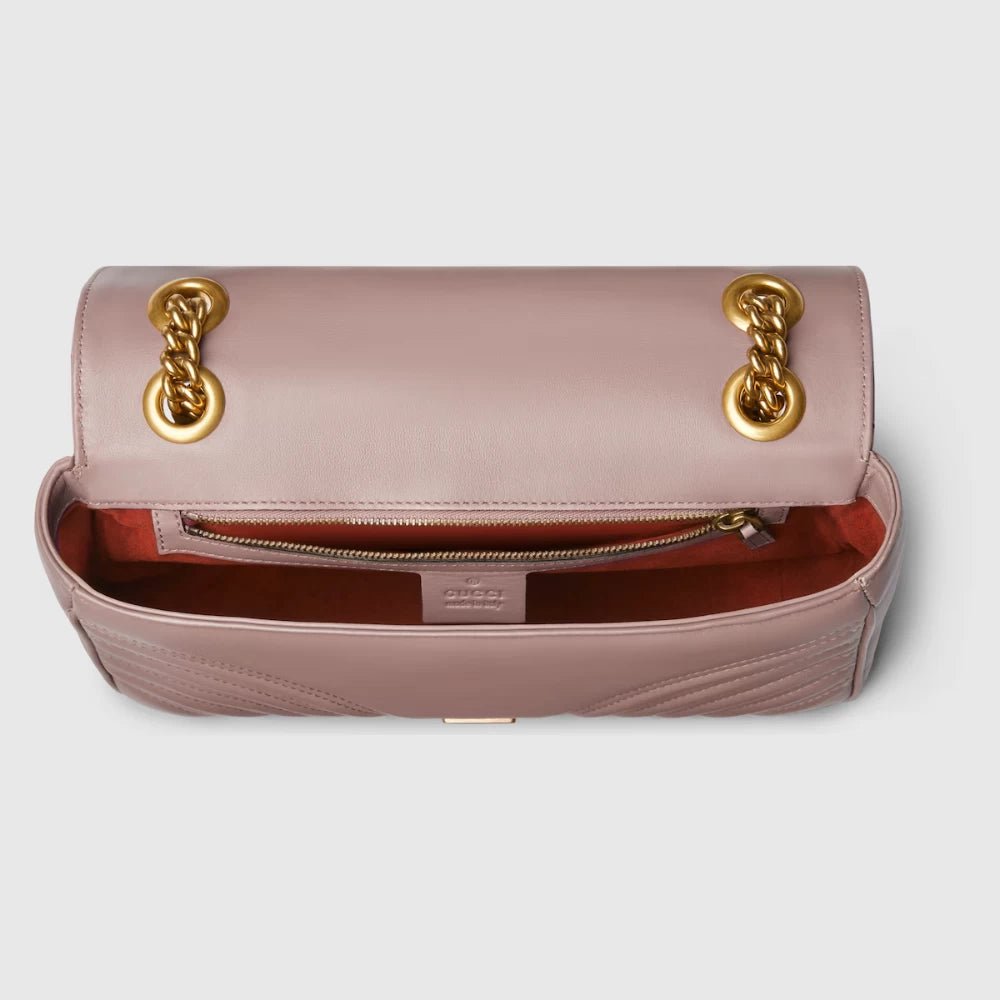 Gucci GG Marmont Small Shoulder Bag (Dusty Pink) - DIVA ONLINE STORE