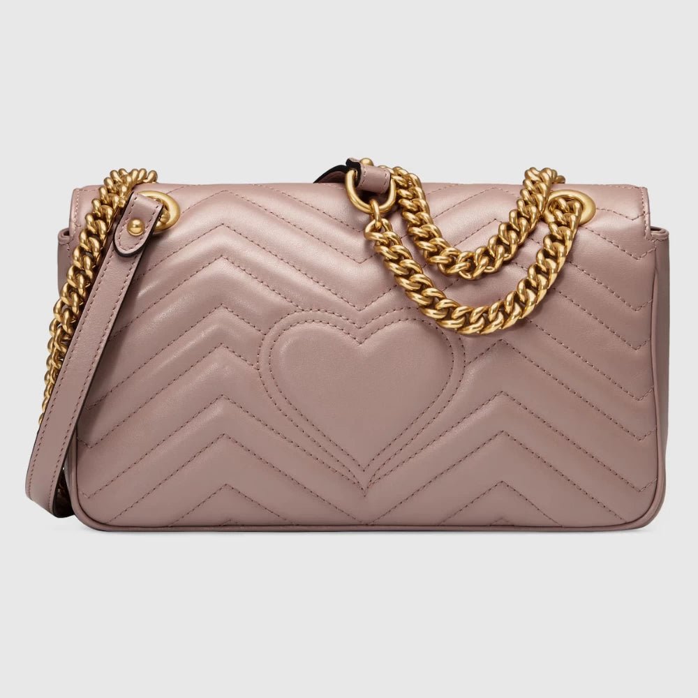 Gucci GG Marmont Small Shoulder Bag (Dusty Pink) - DIVA ONLINE STORE