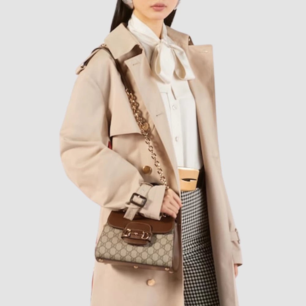 Gucci Horsebit 1955 Mini Top Handle Bag (Light Brown Canvas) - DIVA ONLINE STORE