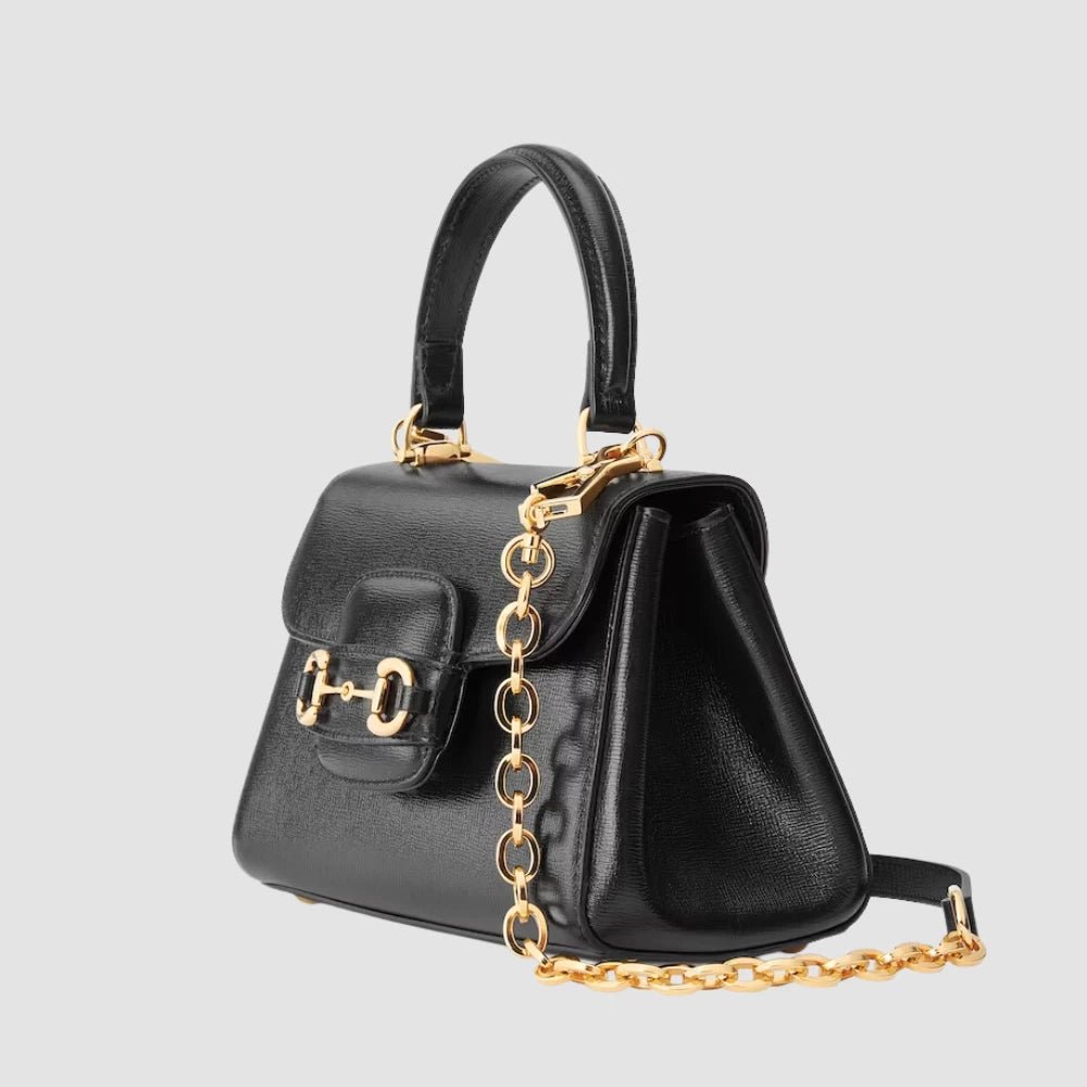 Gucci Horsebit 1955 Mini Top Handle Bag (Black) - DIVA ONLINE STORE