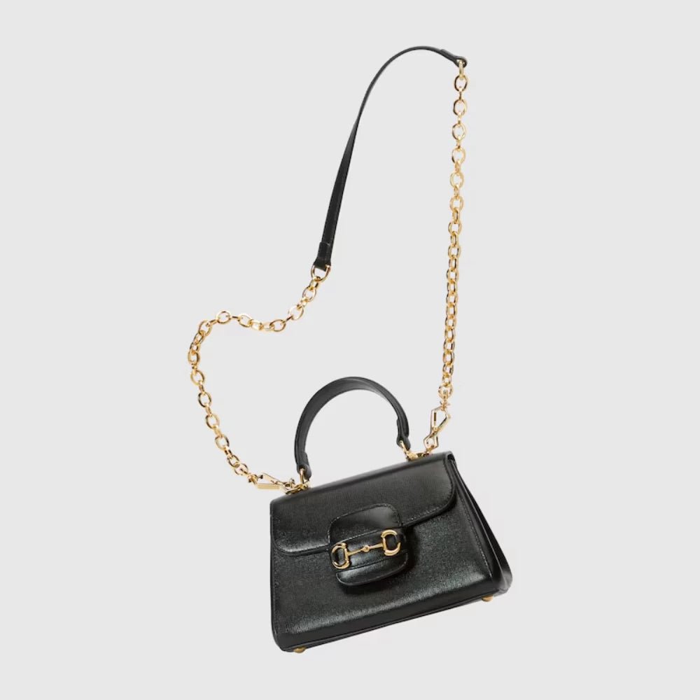 Gucci Horsebit 1955 Mini Top Handle Bag (Black) - DIVA ONLINE STORE