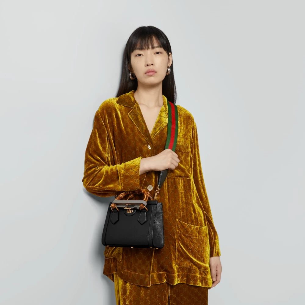 Gucci Diana Mini Tote Bag (Black) - DIVA ONLINE STORE