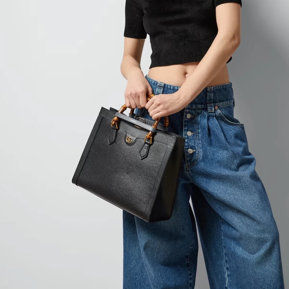 Gucci Diana Medium Tote Bag (Black) - DIVA ONLINE STORE