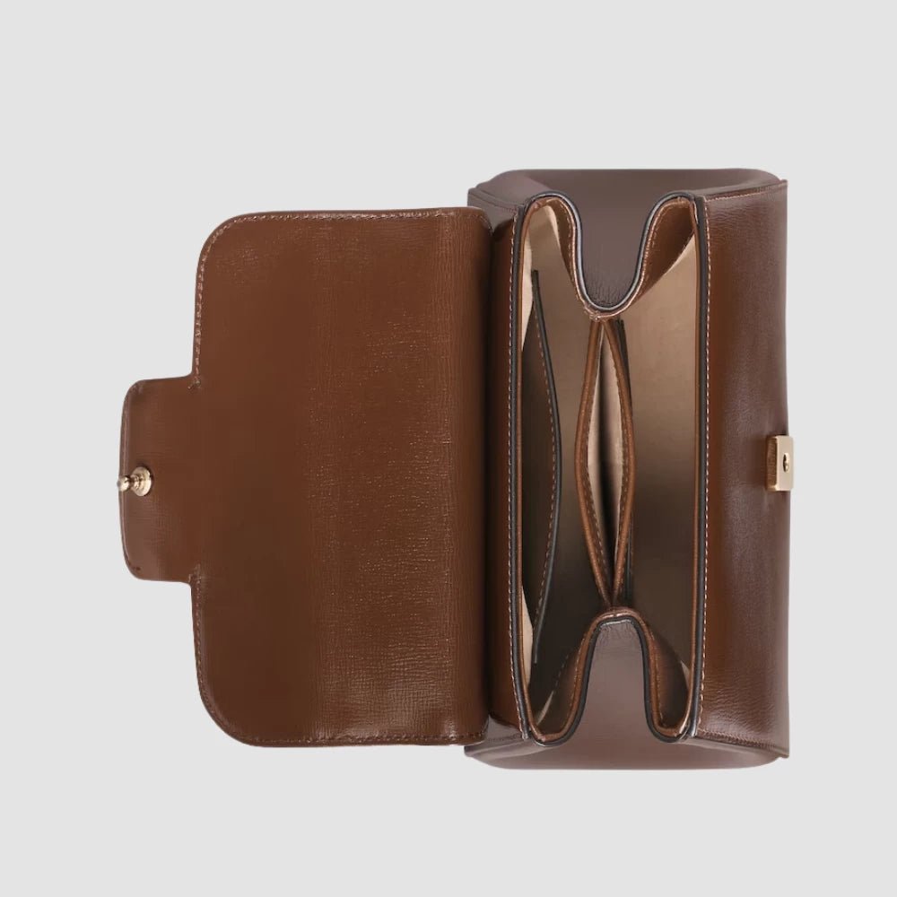 Gucci Horsebit 1955 Mini Top Handle Bag (Brown) - DIVA ONLINE STORE