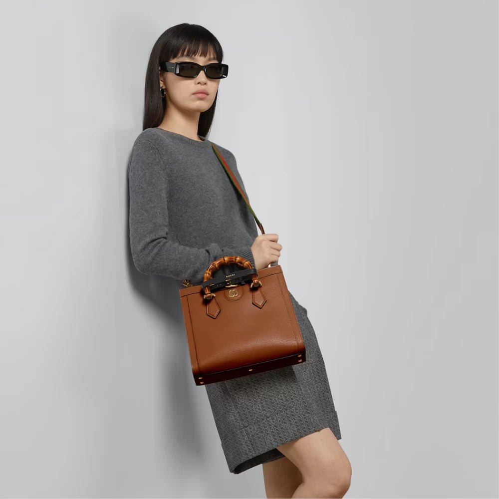 Gucci Diana Small Tote Bag (Brown) - DIVA ONLINE STORE